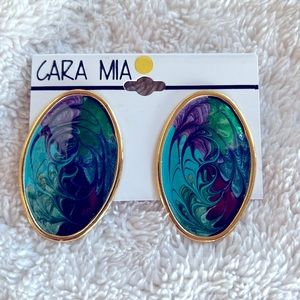 Cara Mia Swirl Vintage Post Earrings